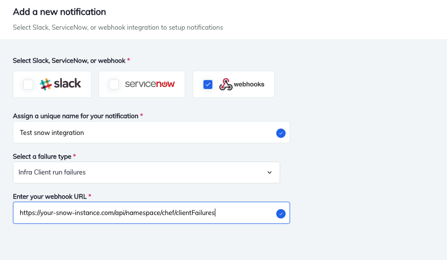 Setting Up the Notification in Chef Automate